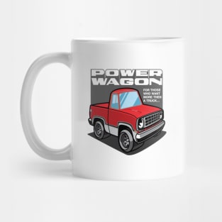 Bright Truck Red - Power Wagon (White Base) Mug